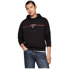 Tommy Hilfiger felpa nera cappuccio terry MW0MW35556 Felpe Tommy Hilfiger