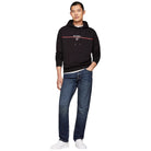 Tommy Hilfiger felpa nera cappuccio terry MW0MW35556 Felpe Tommy Hilfiger