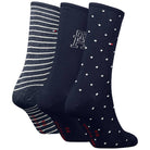 Tommy Hilfiger gift box 3 paia calzini da donna blu 701236464001 - Prodotti di Classe