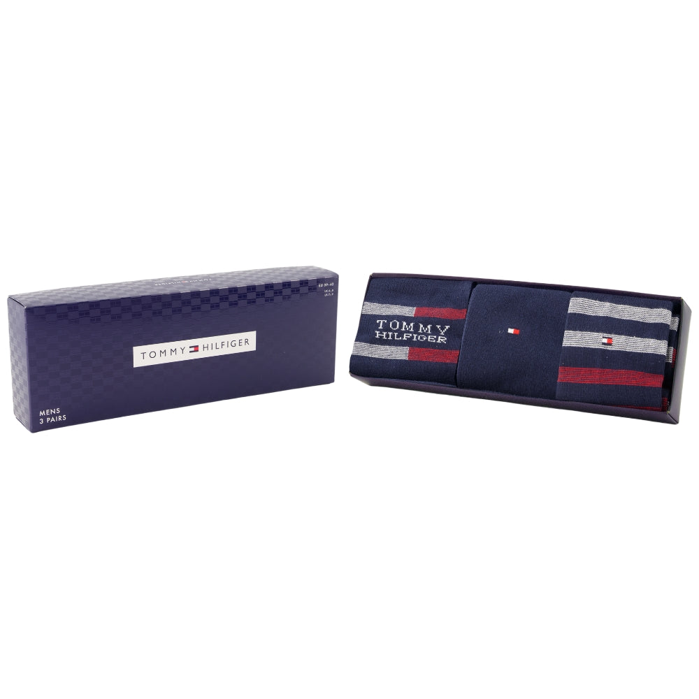 Tommy Hilfiger gift box 3 paia di calzini blu 701235376001 - Prodotti di Classe
