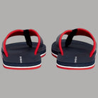 Infradito blu Tommy Hilfiger con cinturino rosso e suola con bordi bianchi