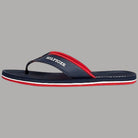 Infradito blu Tommy Hilfiger con fascia rossa e suola bianca con bordo rosso
