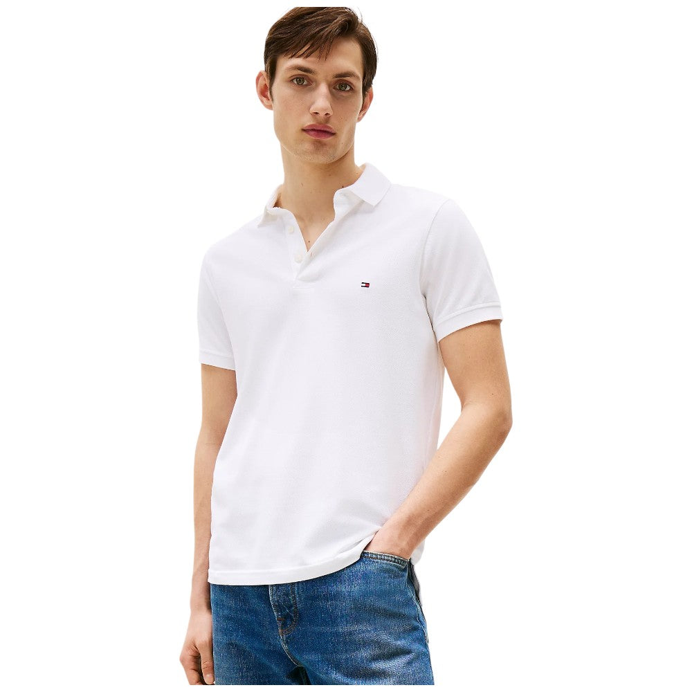 Tommy Hilfiger maglietta polo bianca TH 1985 MW0MW17771YBR Polo Tommy Hilfiger