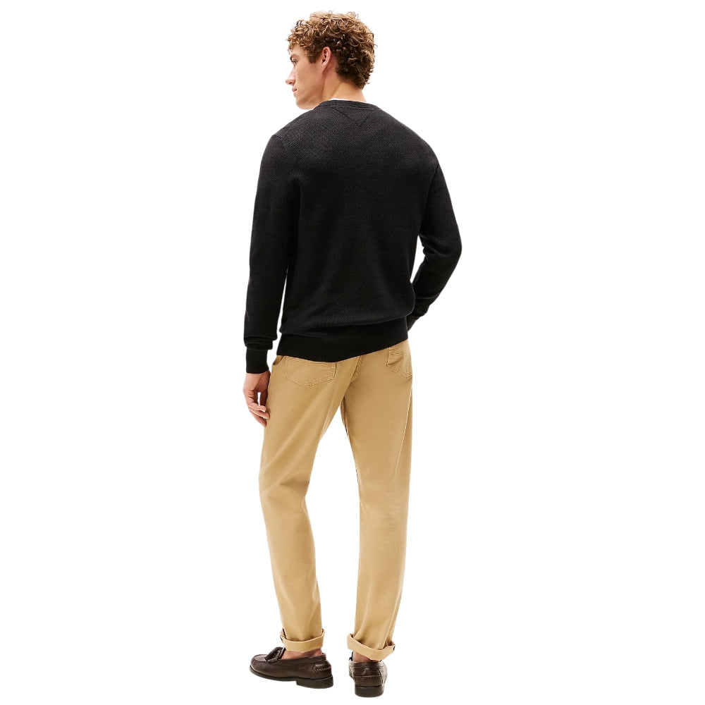 Tommy Hilfiger maglione nero strutturato MW0MW36347BDS - Prodotti di Classe