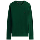 Tommy Hilfiger pullover pima cashemere verde bosco MW0MW28046MQ8 Maglieria Tommy Hilfiger