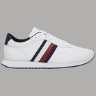 Sneakers Tommy Hilfiger bianche con inserti a righe blu e rosse