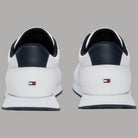 Sneakers Tommy Hilfiger bianche con tallone scuro e dettagli logati