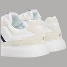 Sneaker Tommy Hilfiger bianche con fascia a righe rosso e blu