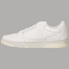 Sneaker Tommy Hilfiger panna in pelle con lacci e suola a righe