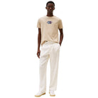 Tommy Hilfiger t-shirt beige logo centrale MW0MW38636RBT T-shirt Tommy Hilfiger