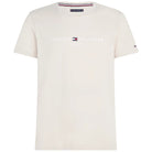 Tommy Hilfiger t-shirt beige logo ricamato MW0MW11797 T-shirt Tommy Hilfiger