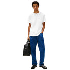 Tommy Hilfiger t-shirt bianca con taschino MW0MW37283YBR T-shirt Tommy Hilfiger