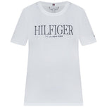 T-shirt bianca con logo Tommy Hilfiger HILFIGER sul petto