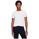 Tommy Hilfiger t-shirt bianca stretch slim MW0MW27539YBR T-shirt Tommy Hilfiger