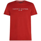 Tommy Hilfiger t-shirt dark magma logo ricamato MW0MW11797 T-shirt Tommy Hilfiger