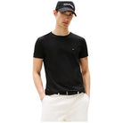 Tommy Hilfiger t-shirt nera stretch slim MW0MW27539BDS T-shirt Tommy Hilfiger