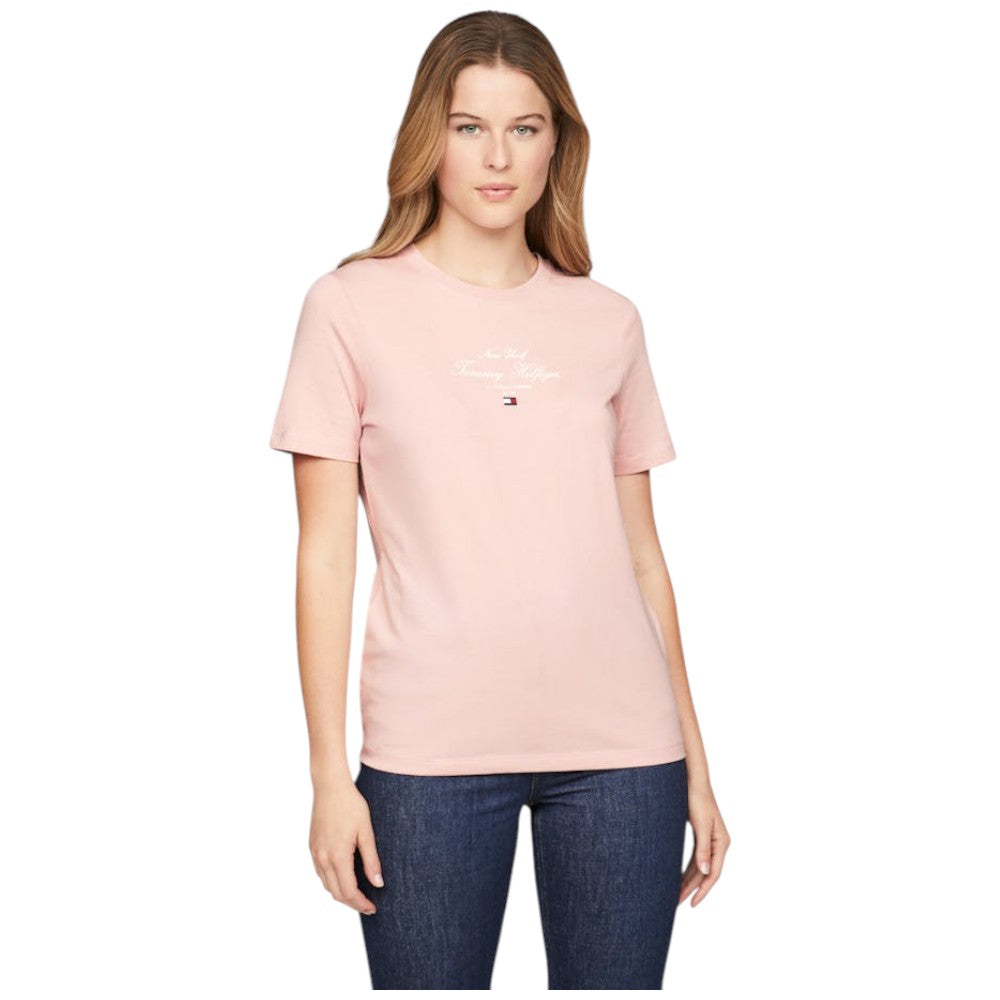 Tommy Hilfiger t-shirt rosa WW0WW43895TQN T-shirt Tommy Hilfiger