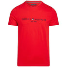 Tommy Hilfiger t-shirt rossa logo ricamato MW0MW11797 T-shirt Tommy Hilfiger
