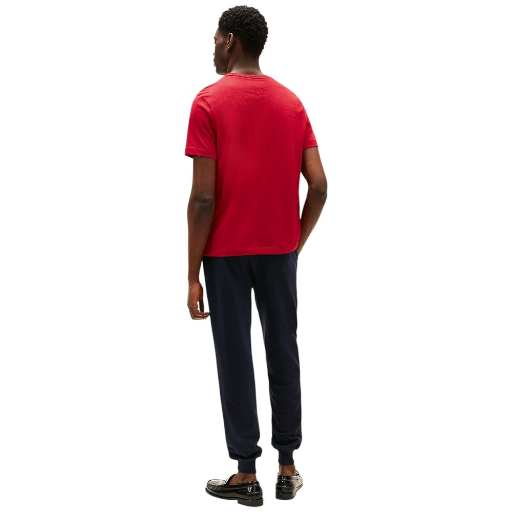 Tommy Hilfiger t-shirt rosso magma MW0MW39995XLD T-shirt Tommy Hilfiger