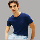 Tommy Hilfiger t-shirt slim fit con bandierina ricamata - Prodotti di Classe