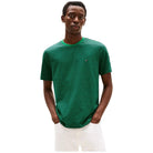 Tommy Hilfiger t-shirt verde a righe MW0MW399950CD T-shirt Tommy Hilfiger