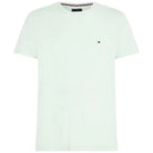 Tommy Hilfiger t-shirt verde chiaro logo piccolo MW0MW10800 T-shirt Tommy Hilfiger