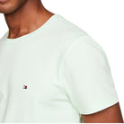 Tommy Hilfiger t-shirt verde chiaro logo piccolo MW0MW10800 T-shirt Tommy Hilfiger