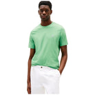 Tommy Hilfiger t-shirt verde logo TH ricamato MW0MW39256L3J T-shirt Tommy Hilfiger