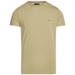 T-shirt verde chiaro Tommy Hilfiger con logo piccolo sul petto