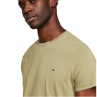 Tommy Hilfiger t-shirt verde logo piccolo MW0MW10800 T-shirt Tommy Hilfiger