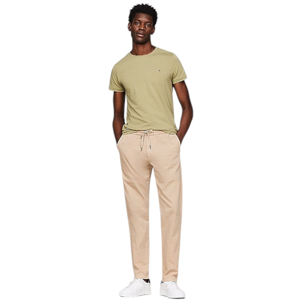 Tommy Hilfiger t-shirt verde logo piccolo MW0MW10800 T-shirt Tommy Hilfiger