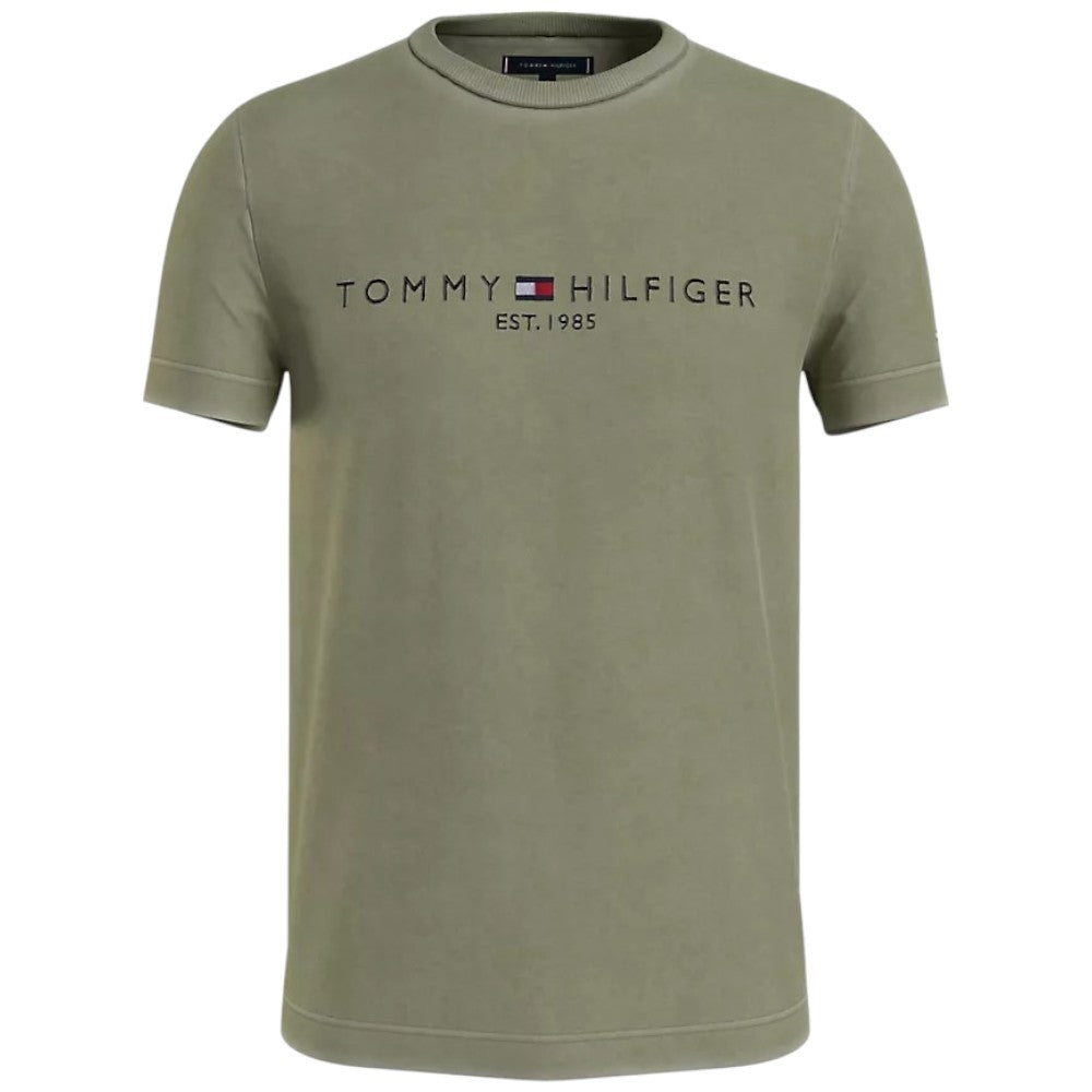 Tommy Hilfiger t-shirt verde oliva MW0MW35186 T-shirt Tommy Hilfiger