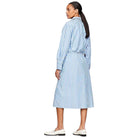 Tommy Hilfiger vestito midi a righe azzurro bianco WW0WW4143 Vestiti Tommy Hilfiger