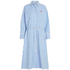 Tommy Hilfiger vestito midi a righe azzurro bianco WW0WW4143 Vestiti Tommy Hilfiger