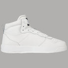 Scarpa da basket Tommy Jeans bianca, suola alta e dettagli a cuciture.