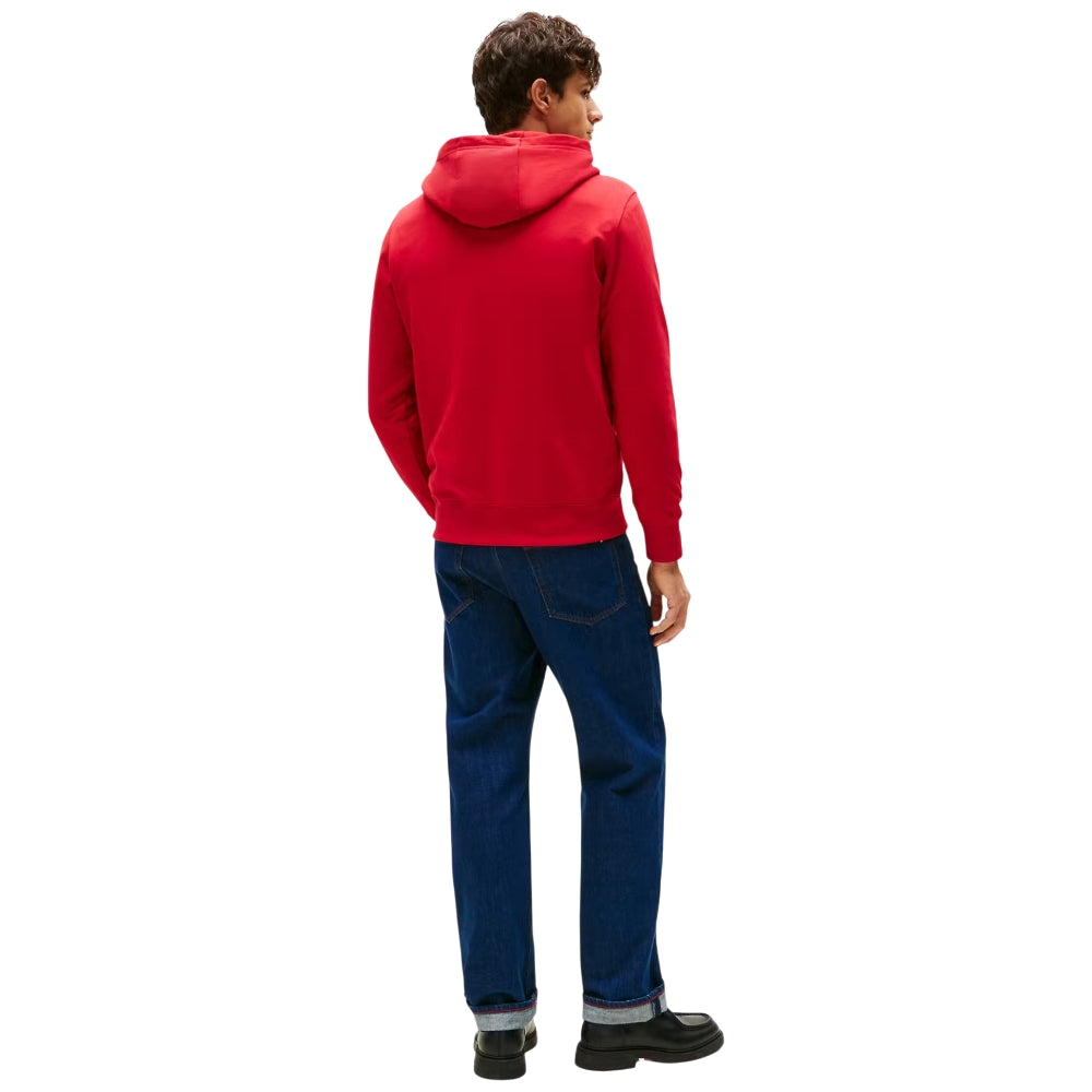 Tommy hilfiger felpa rossa con cappuccio MW0MW41332XLD - Prodotti di Classe