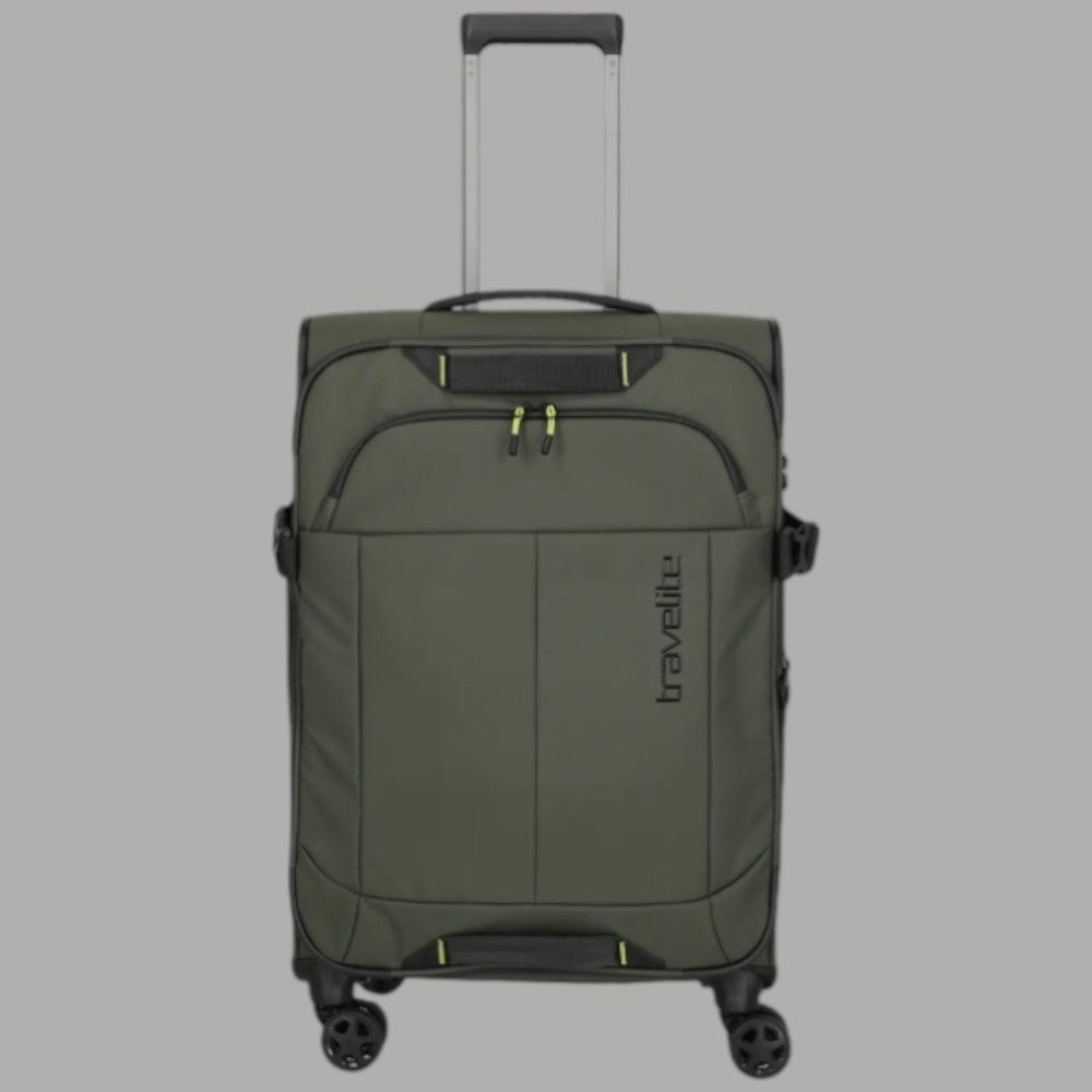 Trolley Travelite Briize Espandibile Khaki con Chiusura TSA - Prodotti di Classe