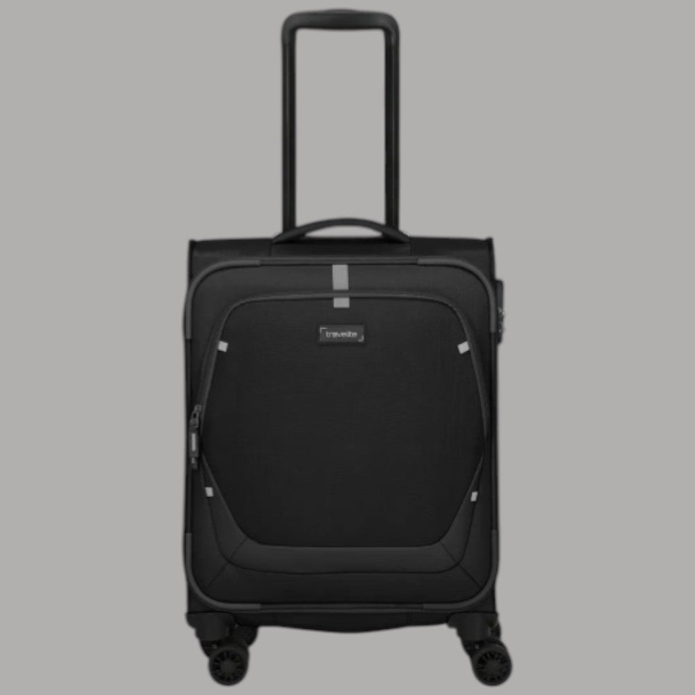Trolley Travelite Umbria S Nero 4 Ruote, Lavabile e TSA Sicuro - Prodotti di Classe