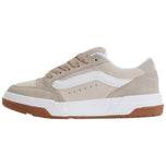 Sneakers Vans beige scamosciata con suola bianca e fondo in gomma