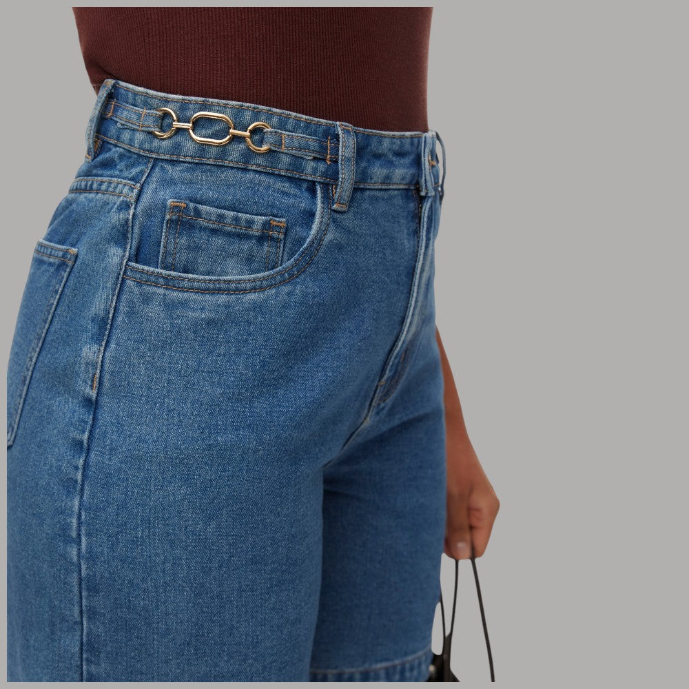 Vero Moda bermuda in jeans con applicazioni catena 10344814 - Prodotti di Classe