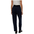 Pantaloni felpa Vero Moda Ronja blu scuro con elastico in vita e gamba dritta