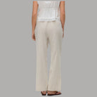 Vero Moda Pantaloni Wide Leg Cotton Linen Vita Medio Elasticizzata - Prodotti di Classe