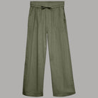 Vero Moda Pantaloni Wide Leg Cotton Linen Vita Medio Elasticizzata - Prodotti di Classe