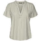 Vero Moda blusa beige a righe My Milo 10303660 Camicie Vero Moda