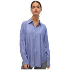 Vero Moda camicia oversize a righe blu Nora 10319825 Camicie Vero Moda