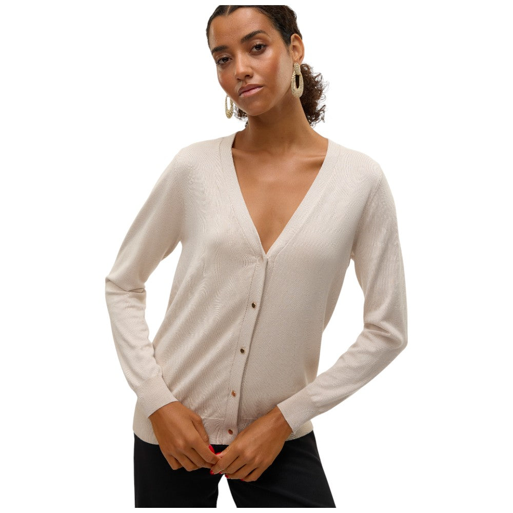 Vero Moda cardigan tortora chiaro Silje 10320456 Maglieria Vero Moda