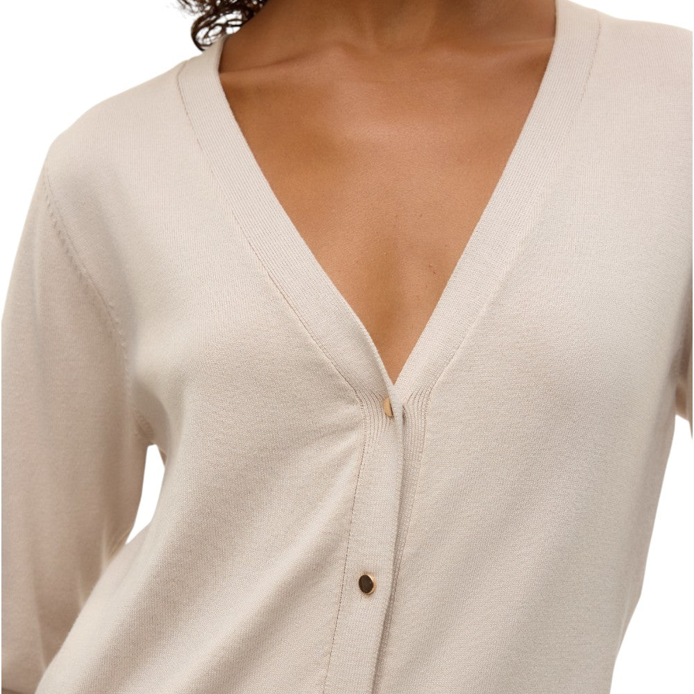 Vero Moda cardigan tortora chiaro Silje 10320456 Maglieria Vero Moda