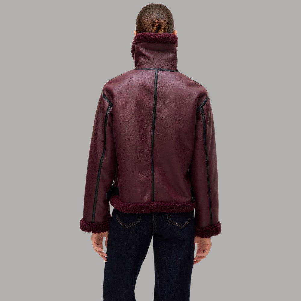 Vero Moda eco montone bordeaux Virginia 10332528 - Prodotti di Classe