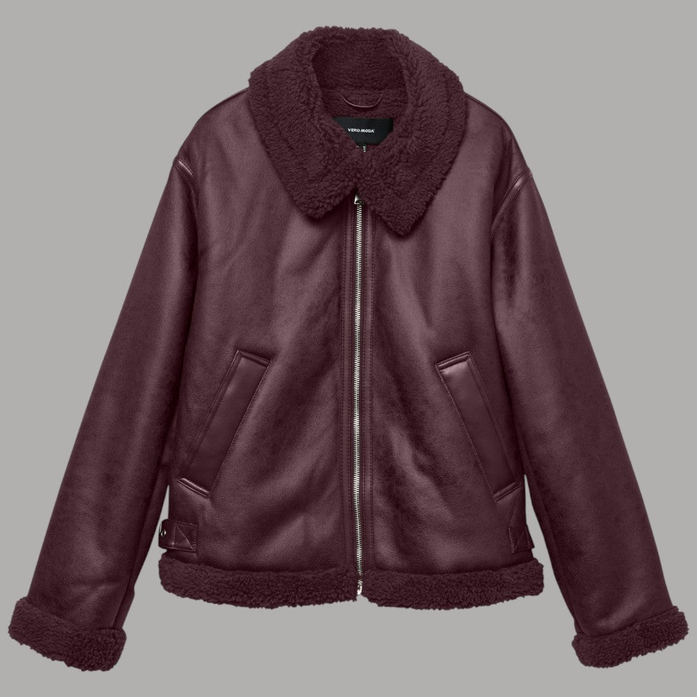 Vero Moda eco montone bordeaux Virginia 10332528 - Prodotti di Classe