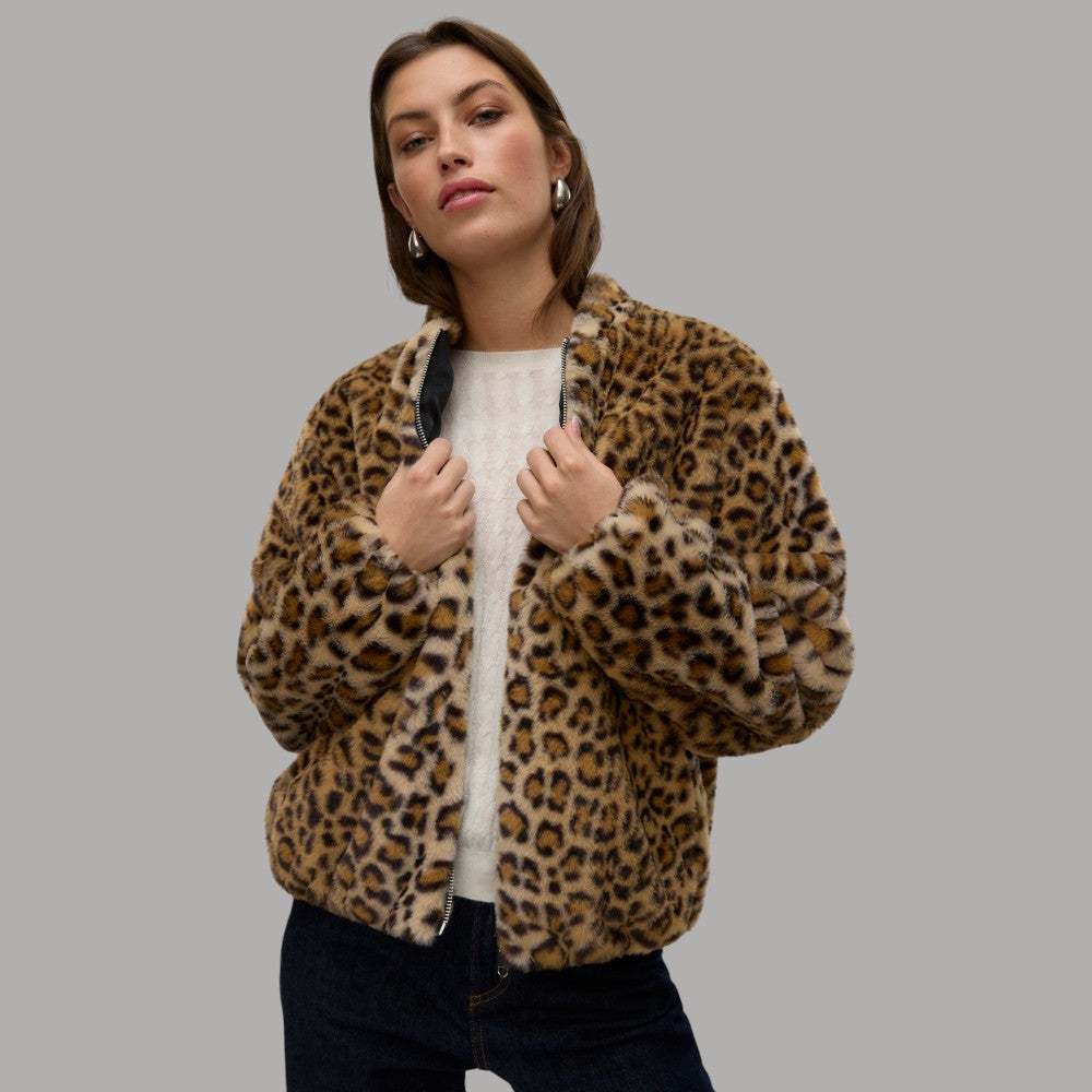 Vero Moda eco pelliccia maculata SONJALIGA 10331290 - Prodotti di Classe